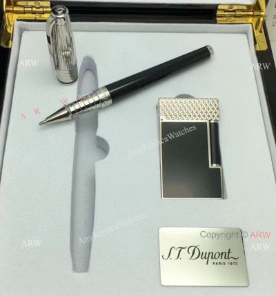 2018 Copy Dupont Pen and Lighter Set - S.T.Dupont Gift Set